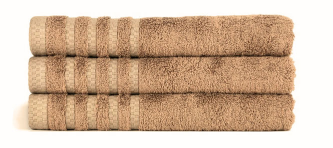 Froté ručník BAMBOO 530g/m2 - 50 x 100 cm - barva Oříšková